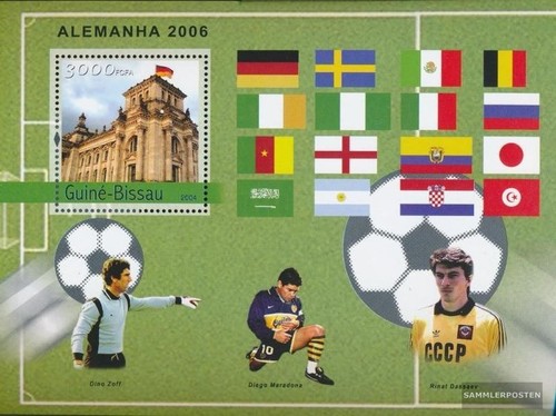 Guinea bissau block 456 mnh - 456,